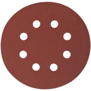 SANDING DISC 125MM 240 GRIT WITH HOLES 10/PK HOOK AND LOOP