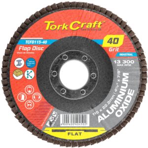 FLAP SANDING DISC 115MM 40GRIT A/O