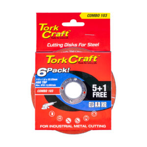 5 + 1 FREE CUTTING DISC STEEL 115 x 1.0 x 22.2MM