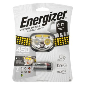 HEADLIGHT 450LUMENS VISION ULTRA GRAY ENERGIZER