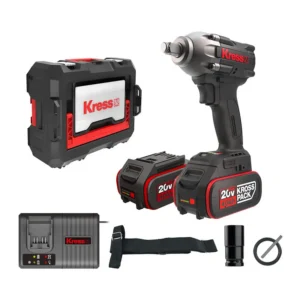 KRESS 1/2" Impact Wrench 20V BL 300Nm Kit