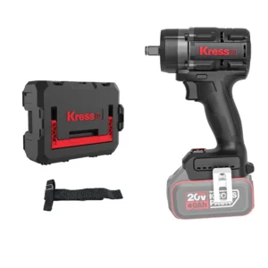 KRESS 1/2" Impact Wrench 12.7mm 20V. Brushless Motor. 2pc 4Ah batteries+ 1pc charger