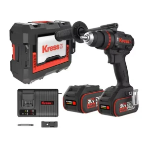 KRESS Hammer Drill 13mm 20V BL 90Nm Kit