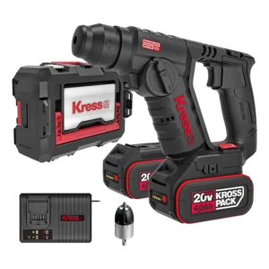 KRESS Rotary Hammer SDS+ 20mm 20V BL 1.7J Kit