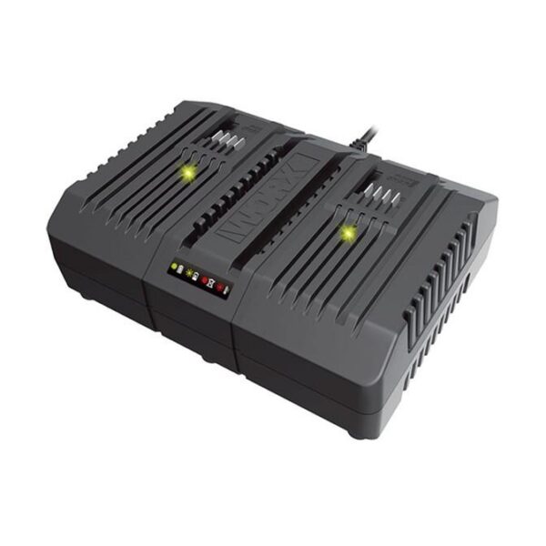 WORX Dual Port Fast Battery Charger 20V 4.0A