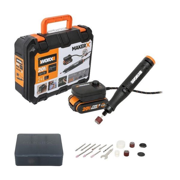WORX MAKER X 20V Rotary Tool Hobby Station Kit