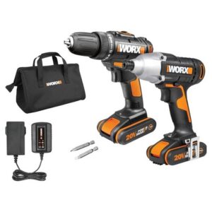 WORX Drill 30Nm and Impact Driver 140Nm Combo 20V Kit